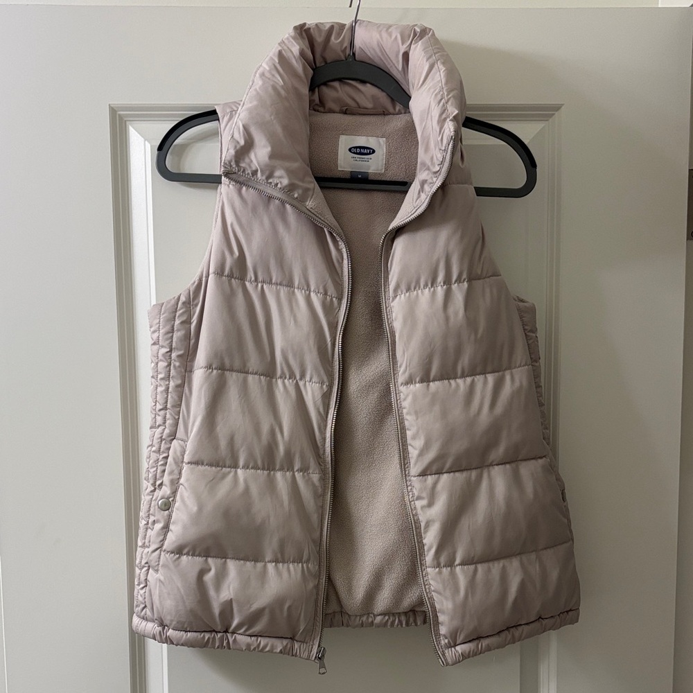 Women’s Puffer Vest - Tan/Taupe